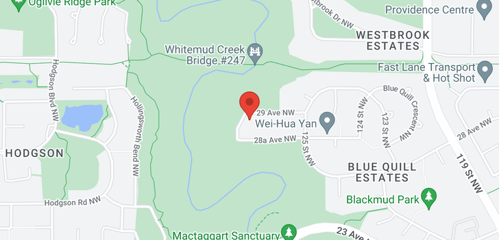 map of 2831 126 ST NW